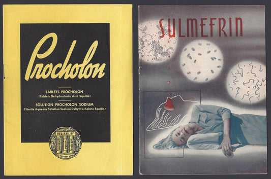 India 1940s to 1950s SQUIBB medical advertisement brochures (11) ZAZ