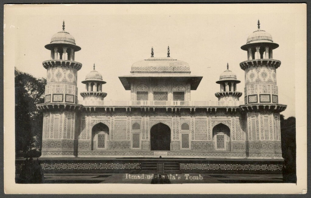 AOP India vintage rppc real photo postcard ITMAD UD DAULA'S TOMB, AGRA