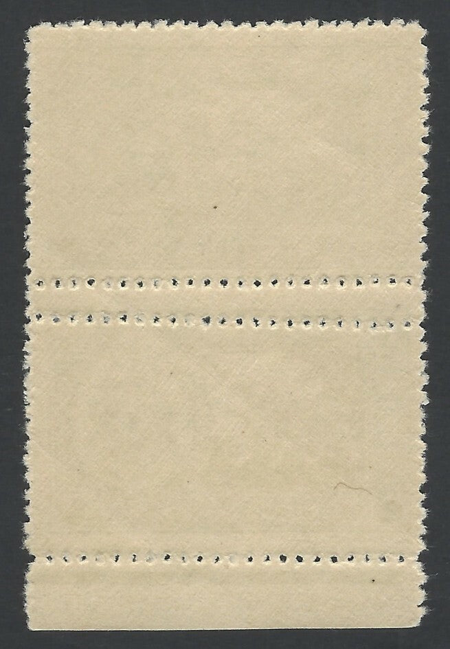 India Bhopal State 1940 1/4a Tiger pair with double perfs between MNH