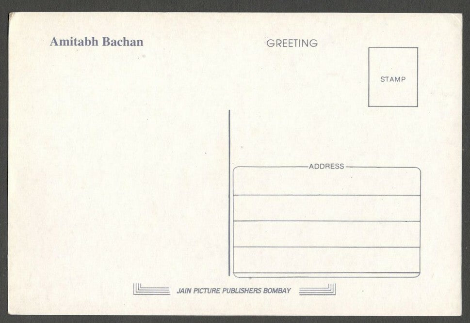 AOP India Bollywood postcard AMITABH BACHCHAN