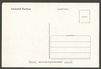 AOP India Bollywood postcard AMITABH BACHCHAN