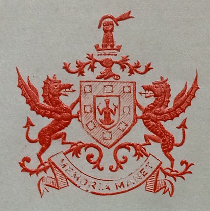 CHHOTA UDEPUR crested letter signed by the Dewan 1941 India