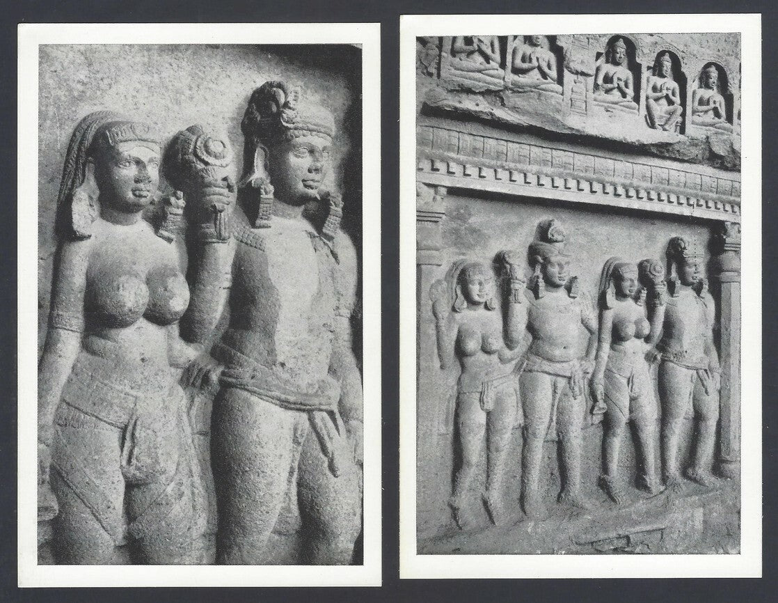 AOP India KANHERI CAVES set of 15 vintage postcards