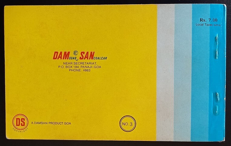 AOP India Damsan GOA souvenir booklet of 10 postcards
