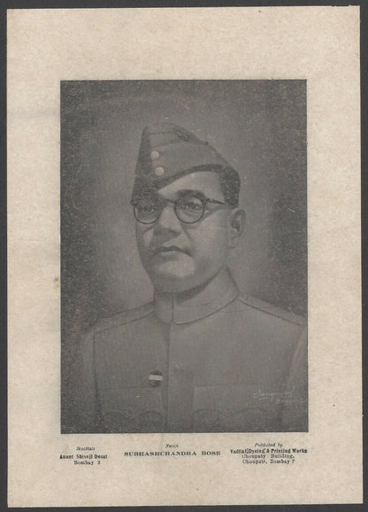 India 1940s patriotic posters Gandhi Nehru Bose Flag (7)