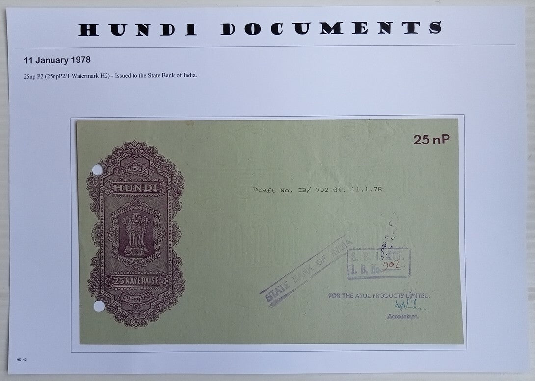 AOP India HUNDI mainly 1970-80s usages (19)