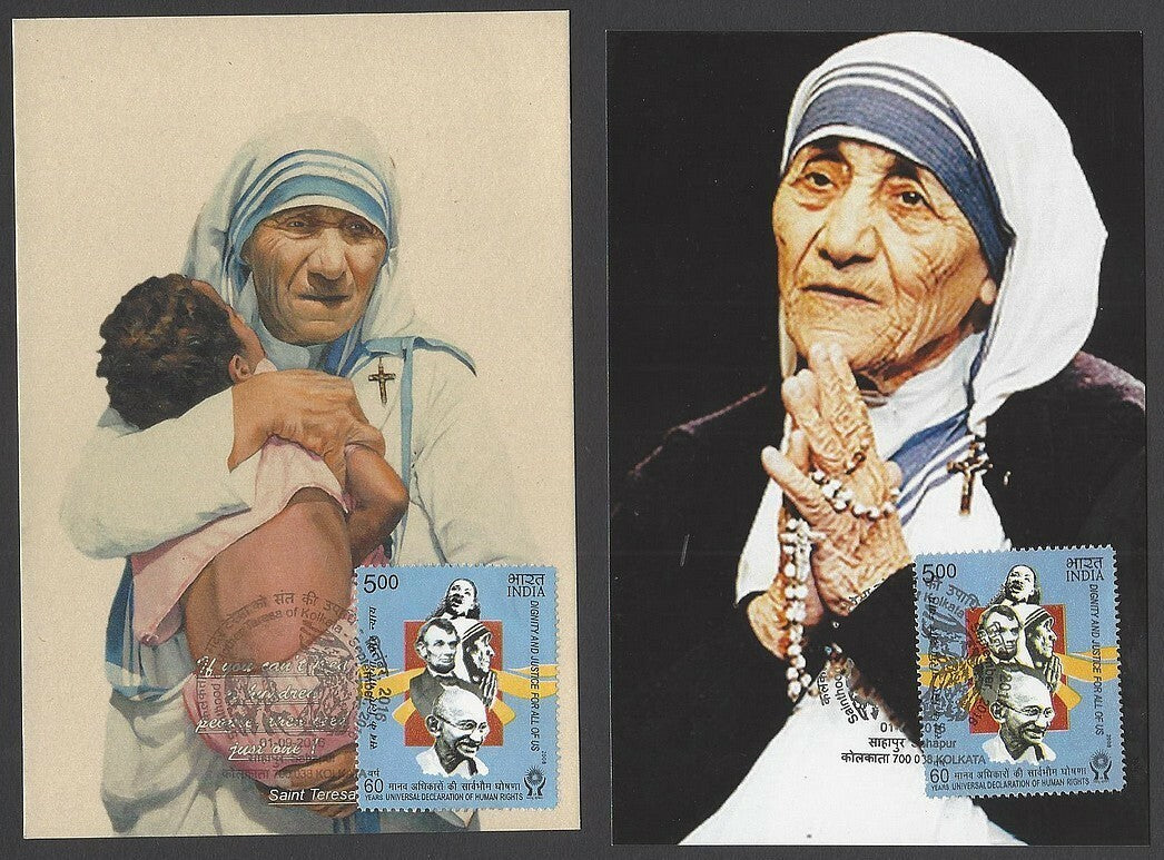 India 2016 Mother Teresa Sainthood maxi cards (10)