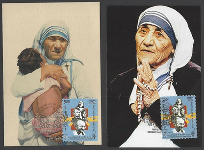 India 2016 Mother Teresa Sainthood maxi cards (10)