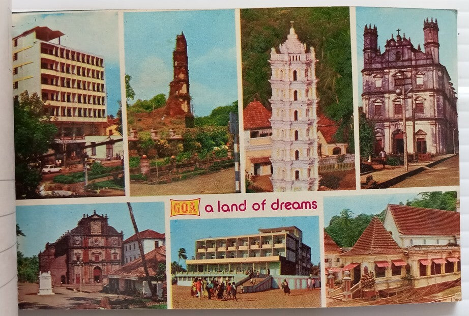 AOP India Damsan GOA souvenir booklet of 10 postcards 