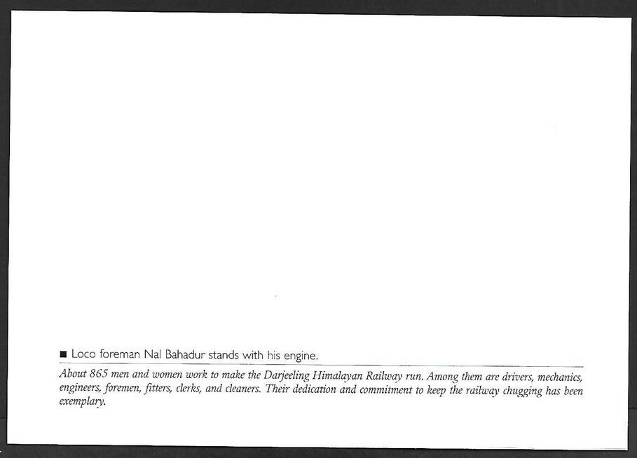 India 2013 50 Year of Railway Worshops maxi card Loco Foreman Nal Bahadur