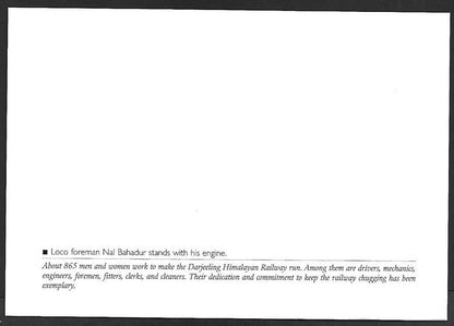 India 2013 50 Year of Railway Worshops maxi card Loco Foreman Nal Bahadur