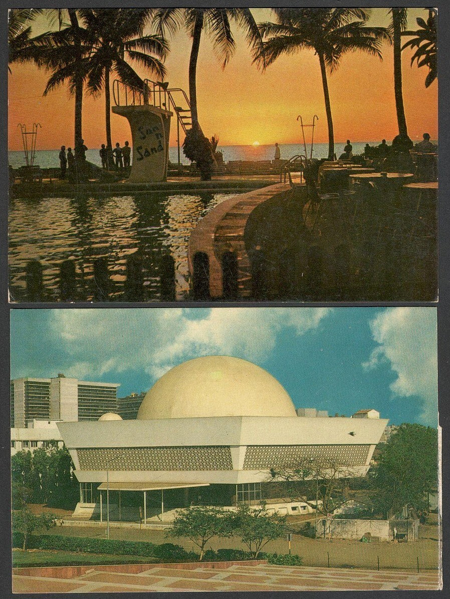 (AOP) India BOMBAY vintage postcards (10)