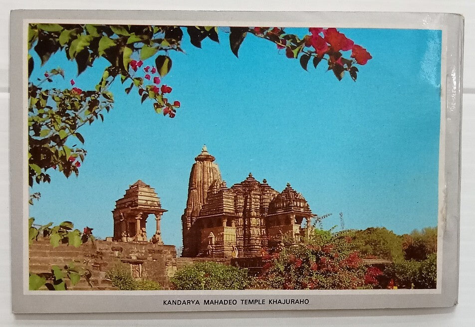 AOP India booklet of 10 postcards KHUJARAO