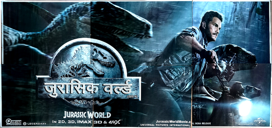 Jurassic World 2015 6 sheets India poster 90"x120"