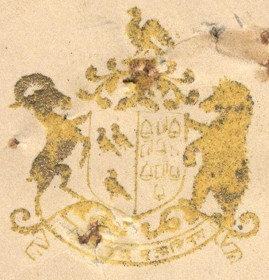 India 1934 crested letter MANDI STATE signed Chief Minister