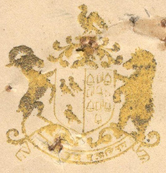 India 1934 crested letter MANDI STATE signed Chief Minister