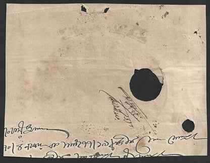 India APPELLATE TALLUBANA QV Foreign Bill 3R on prov CF 4a stamp paper top zaz