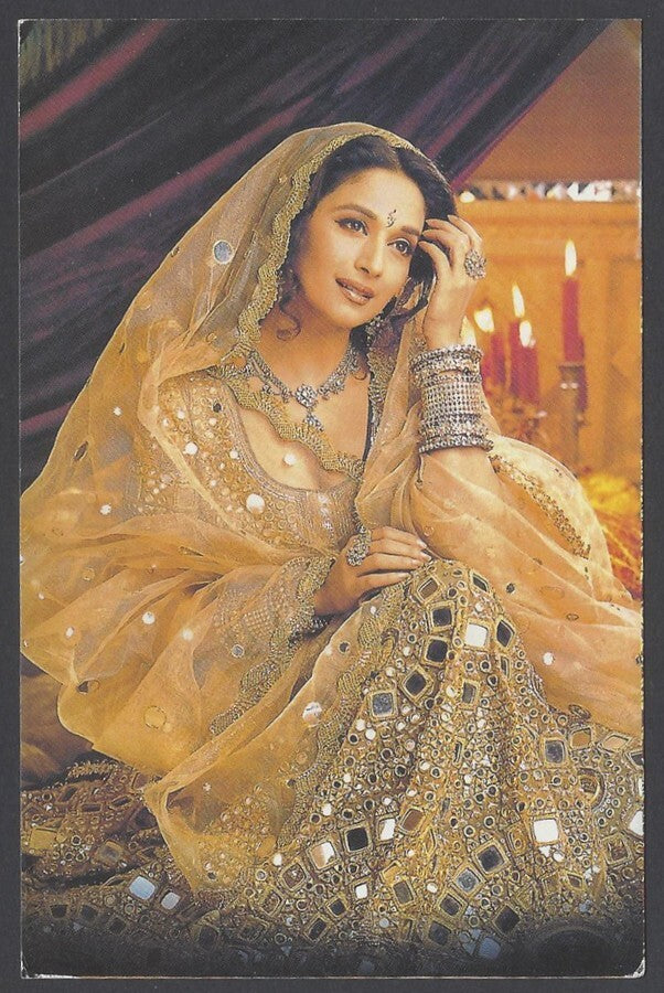 AOP India Bollywood MADHURI DIXIT vintage postcard
