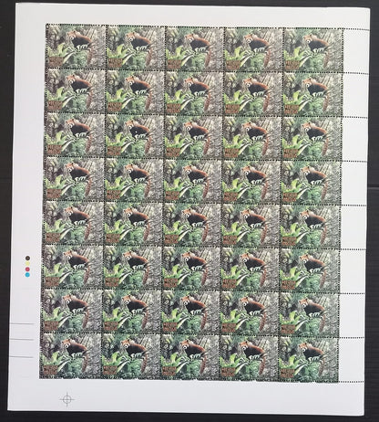 India 2009 Rare Fauna of the North East set of 3 sheets of 40 MNH
