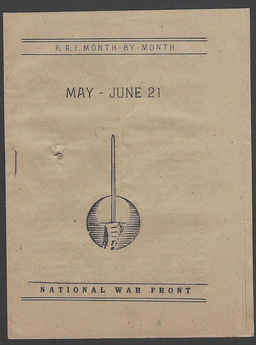 India 1943 WW2 National War Front Propaganda Pamphlet May – June 21
