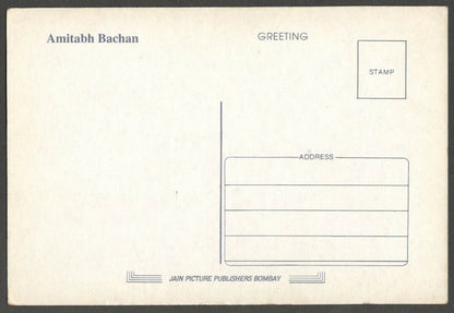 AOP India Bollywood postcard AMITABH BACHCHAN
