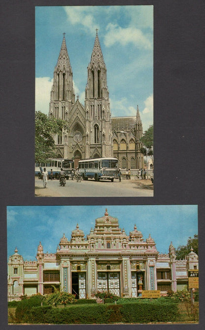 India 10 vintage colour postcards MYSORE