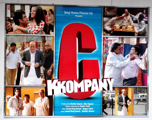 India Bollywood C Kkompany - Tusshar Kapoor & Mithun cards 17" x 22” (6)