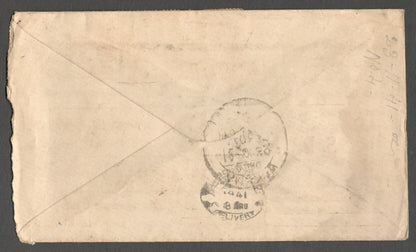 AOP India WW2 1939 censored cover to Malaya