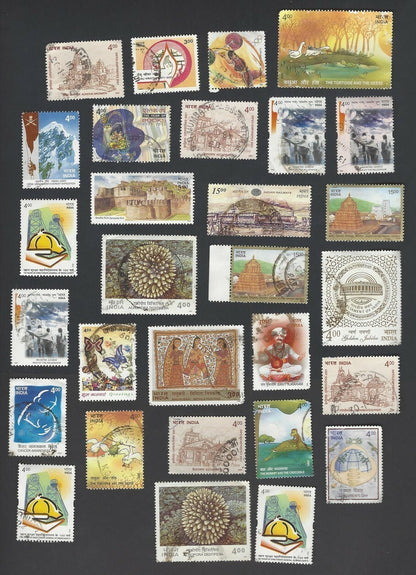 India 1990s to 2010 off paper mixture – mostly different 220+ stamps