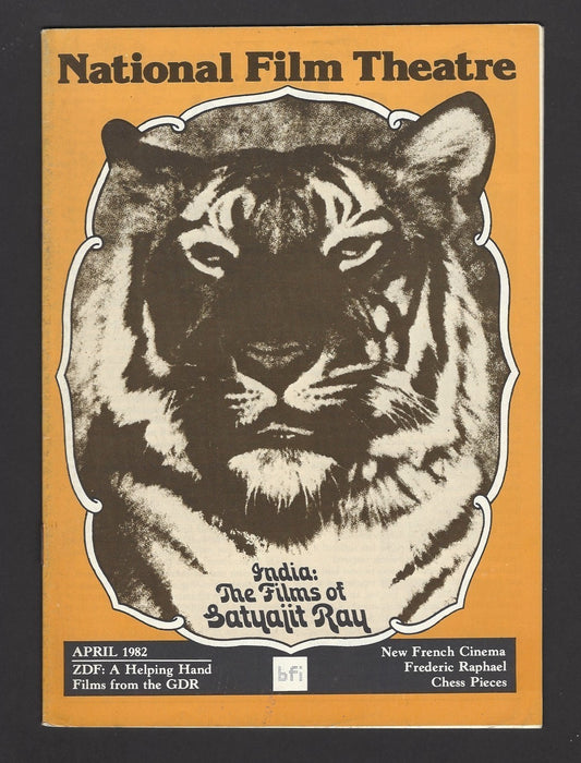 National Film Theatre April 1982 INDIA: THE FLIMS OF SATYAJIT RAY