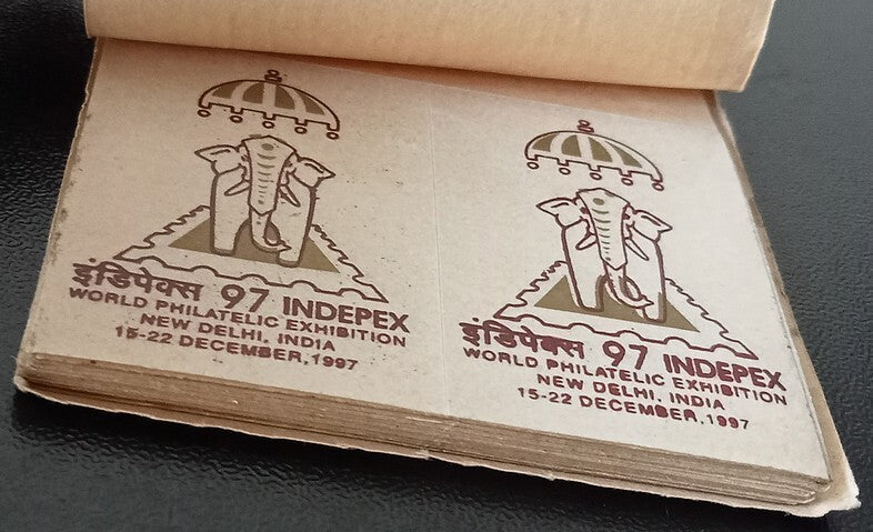 India INDIPEX 97 booklet of 50 labels