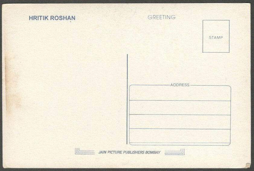 AOP India Bollywood vintage postcard HRITHIK ROSHAN