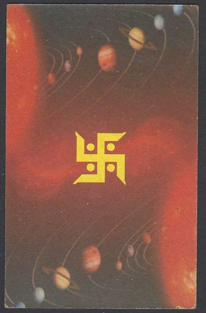 AOP India Vintage Hindu TAROT card Ten Wands