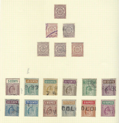 India collection of revenue stamps on sheets