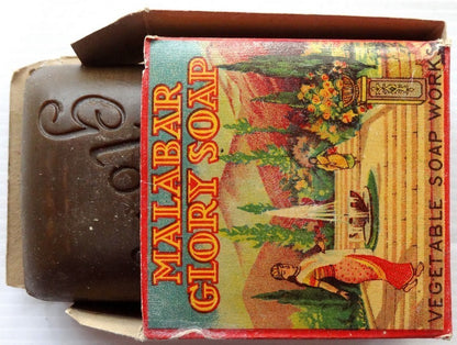 India vintage Malabar Glory Soap with box