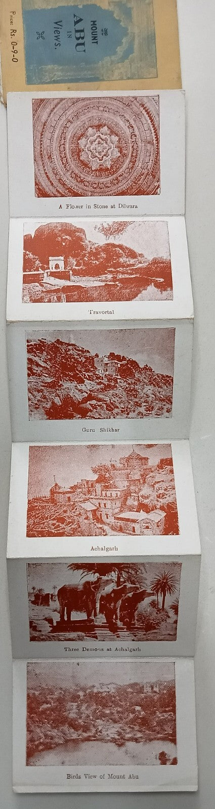 AOP India MOUNT ABU IN VIEWS small vintage tourist booklet of views c.1950