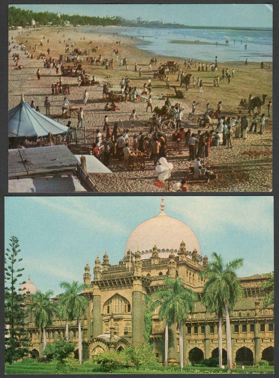 (AOP) India BOMBAY vintage postcards (10)