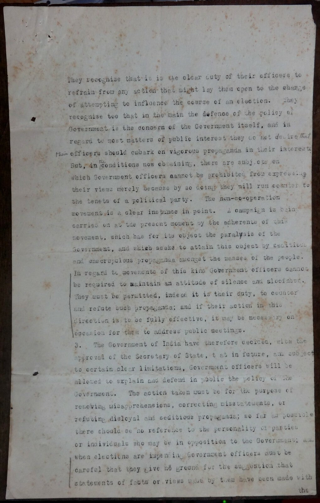 India 1930 set of Govt documents re: the CIVIL DISOBEDIENCE MOVEMENT