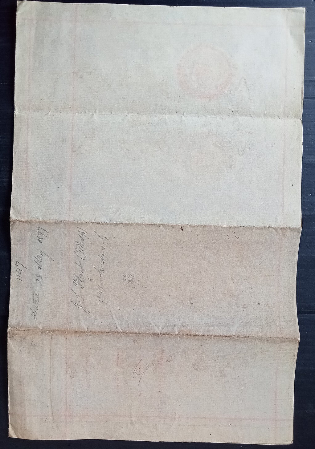 India QV 5R Special Adhesive revenue on PoA GB 10s revenue & 1897 postage 1s zaz