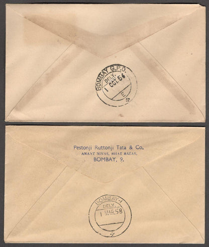 India Anna series - set of 12 plain FDCs