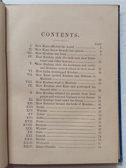 AOP TALES OF INDIA 1887 by Edmund C. Cox HC 88pgs SEE PINHOLES