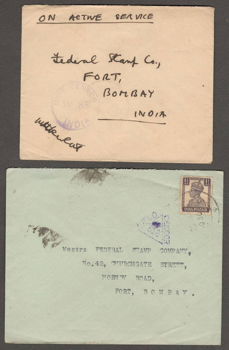 India WW2 military covers (54)