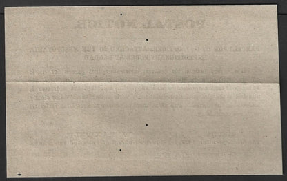 India POSTAL CIRCULAR 1917 Parcels for Mesopotamia Expeditionary Force
