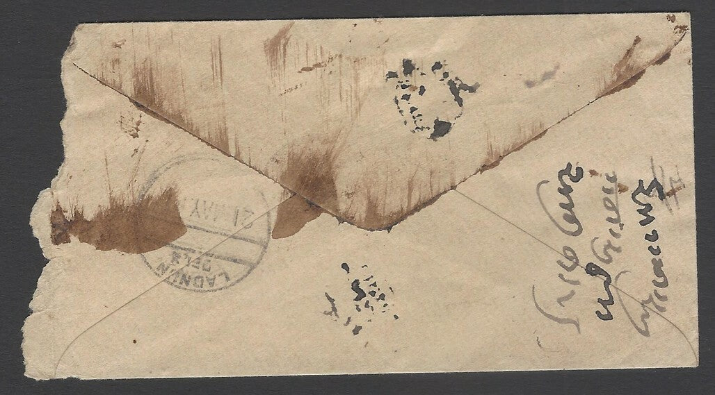AOPIMT India KGV WWI boxed slogan BUY R.10 CERTIFICATES on 1917 cover