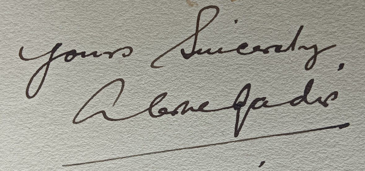 India 1941 crested letter NARSINGARH STATE