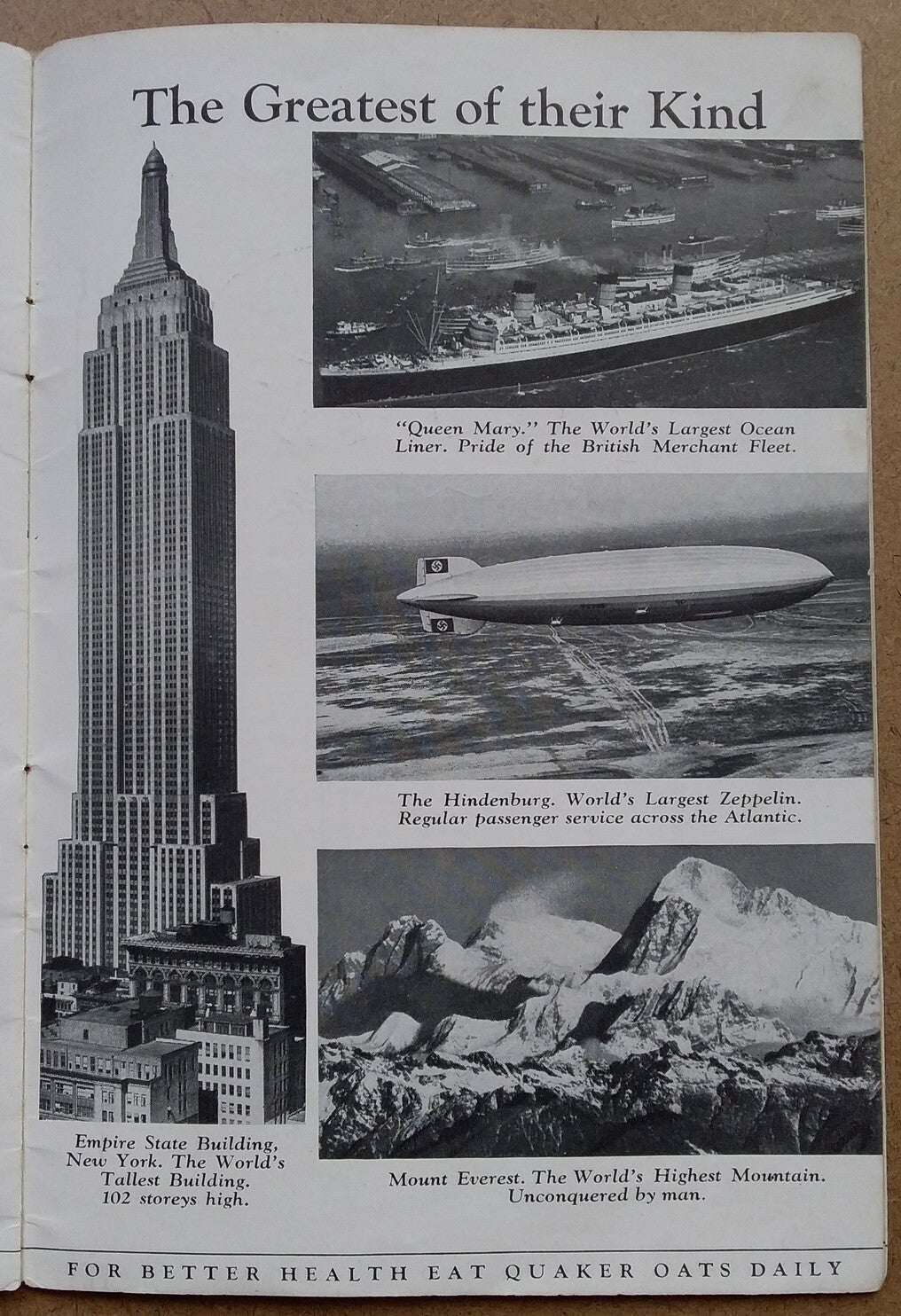 India 1930s Quaker Oats promotional booklet Cricket etc. SPORTS & YOUTH OF INDIA