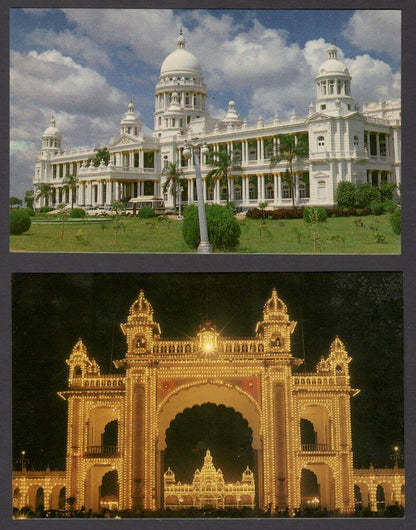 India 10 vintage colour postcards MYSORE