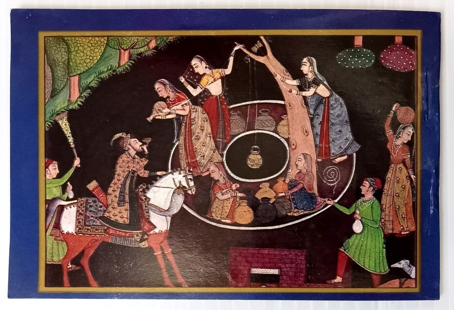 AOP India booklet of 10 postcards MINIATURE PAINTINGS