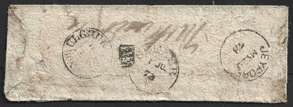AOP India 1873 stampless cover