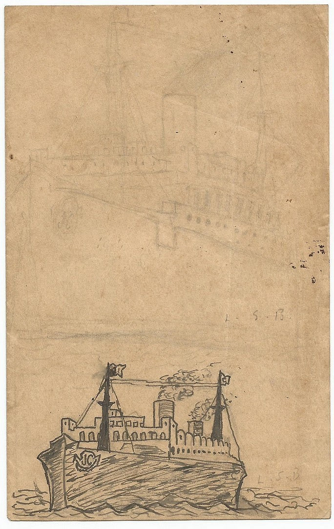 Cricket 1936 Indian team’s tour of England sketches by cartoonist Lalit Booch Ӝ